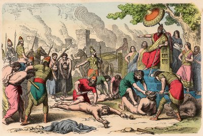 Assyrians: The torturing and execution of prisoners of war by Unbekannt
