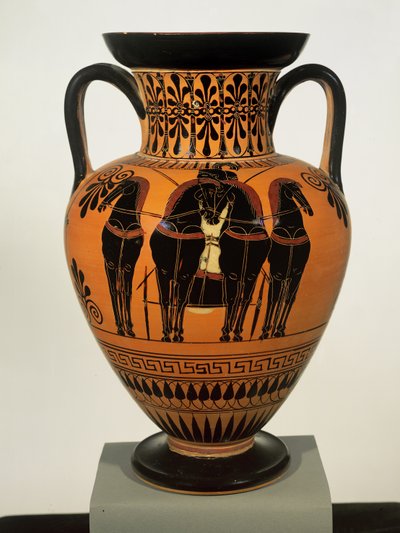 Attic Black-Figure Neck Amphora, in the Style of the Antimenes Painter, c.520 BC by Unbekannt