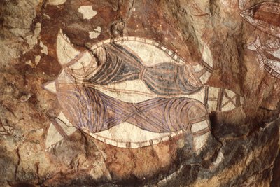 Aboriginal Rock Paintings, Kakadu National Park, Australia by William M. Timlin