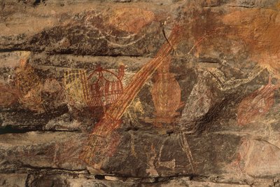Aboriginal rock paintings, Kakadu National Park by Benjamin Baud