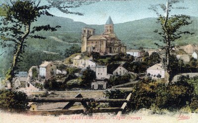 Saint Nectaire: View of the Village and the Church by William M. Timlin