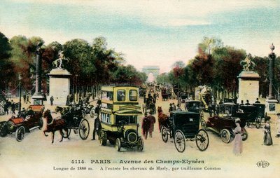 Avenue des Champs-Élysées, Paris, c. 1900 by Unbekannter Künstler