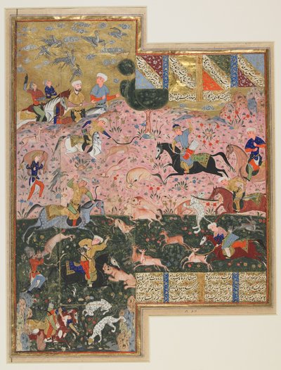 Bahram Gur Hunting by Unbekannter Künstler
