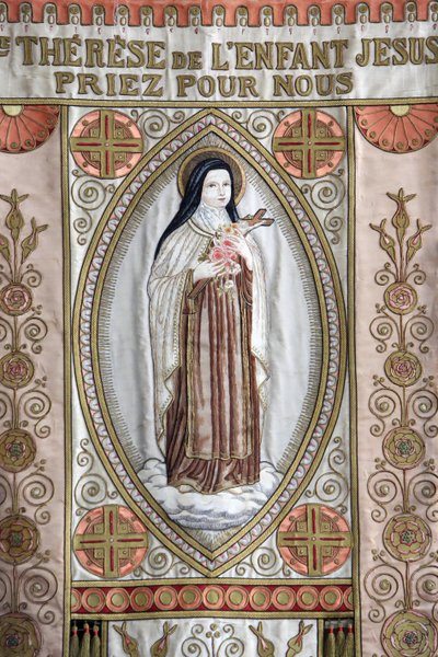 Banner: "St. Therese of the Child Jesus, Pray for Us", Honfleur, France by Unbekannt