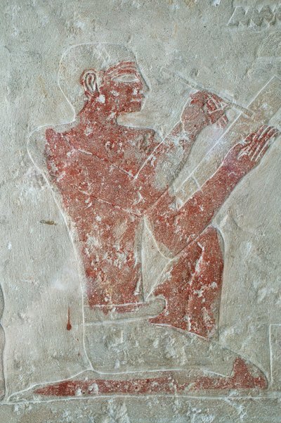 Bas Relief in Cairo Egyptian Museum: Writer, Cairo, Egypt by Unbekannt