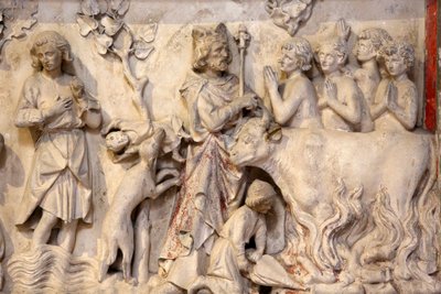 Depiction of a Crowd Praying When the King Went Past by Unbekannt