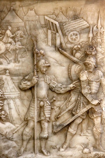 Depiction of the Siege of Carignan by Unbekannt