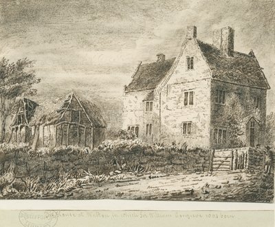 House of Sir William Congreve, Baswich Village by Unbekannt