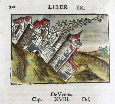 Buildings Overturned During an Earthquake by Unbekannt