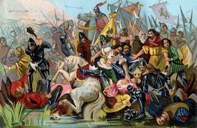 Battle of the Golden Spurs (1302) by Unbekannter Künstler