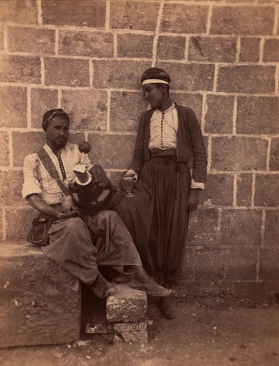 Beirut lemonade merchants (Photography by Charles Lallemand, 1865) by Unbekannter Künstler