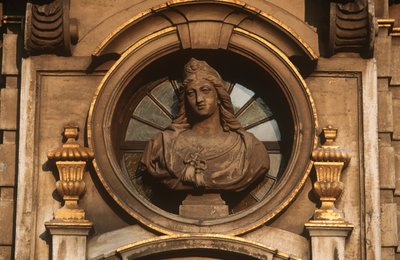 Belgium, Brussels, Grand Place, decorative detail by William Jennys
