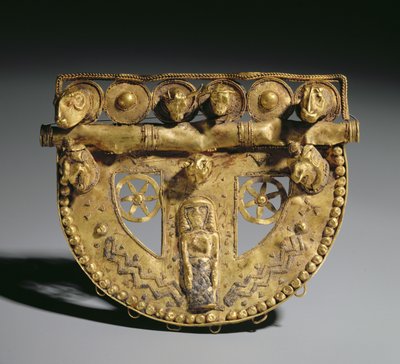 Belt-buckle with granulated decoration by Unbekannt