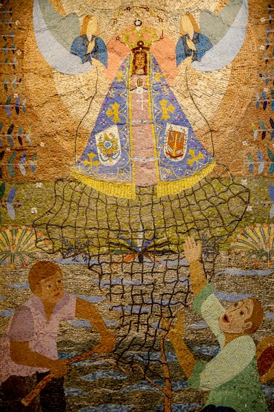 Brazilian mosaic in the Annunciation Roman catholic basilica, Nazareth, Galilee, Israel. (detail) by Unbekannt