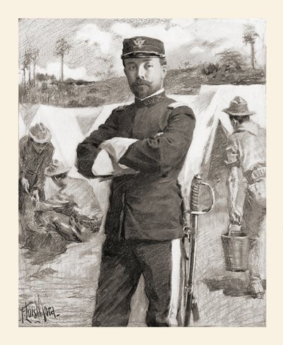 Brigadier General Frederick Funston of the 20th Kansas Volunteers just after his promotion for bravery Frederick N. Funston by Unbekannt