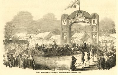 British riding horse carriage at Bombay, c1800s (illustration) by Unbekannter Künstler
