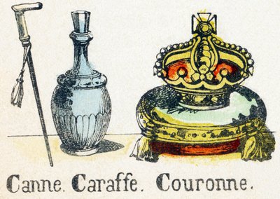 C - Cane Carafe Crown - Alphabet - Children