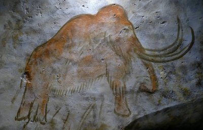 Cave paintings found in the Cave of Altamira by Leopold Blonder