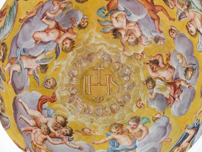 Ceiling fresco, Mausoleum of the Habsburgs, Graz, Styria, Austria by Unbekannter Künstler