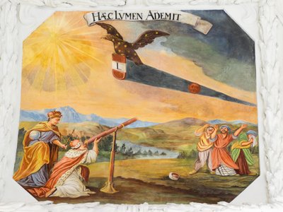 Ceiling fresco in the aisle of St Catherine