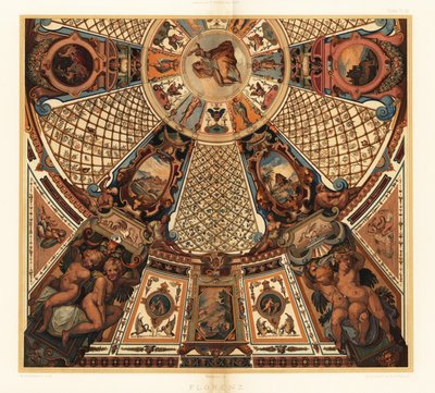 Ceiling painting in the Uffizi Gallery, Florence by Unbekannter Künstler