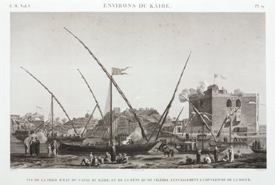Celebrating the Annual Opening of the Dyke on the Cairo Canal, Egypt, circa 1798 by Unbekannt
