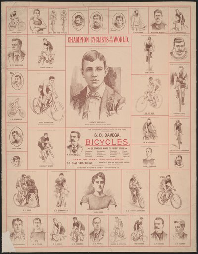 Champion cyclists of the world by Unbekannter Künstler