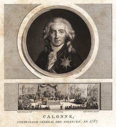 Charles Alexandre de Calonne, Controller General of Finances by Unbekannt