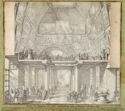 Salon de Paris, 1789 by Unbekannter Künstler