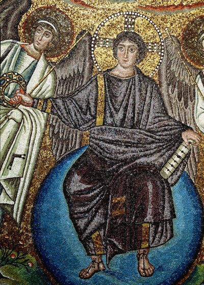 Christ and angels (detail) by Unbekannt