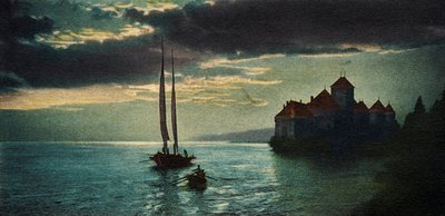 Château de Chillon - The Castle on Lake Geneva (near Montreux) (postcard) by Unbekannter Künstler