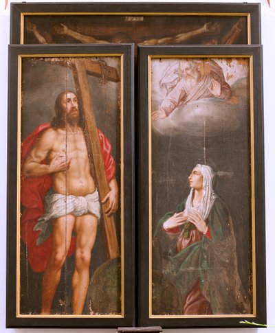 Church Interior: The Crucifixion by Unbekannter Künstler