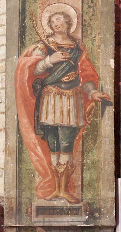 Church of Saint Lawrence. Interior. The Apse (detail). Wall Paintings. Baroque. by Unbekannt