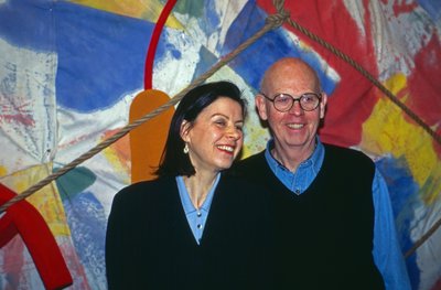 Claes Oldenburg with his wife Coosje van Bruggen at Bonn, Germany 1996 by Unbekannter Künstler