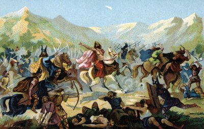 Clovis I at the Battle of Tolbiac by Unbekannter Künstler