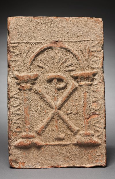 Columbarium Tomb Plaque with the Monogram of Christ by Unbekannt