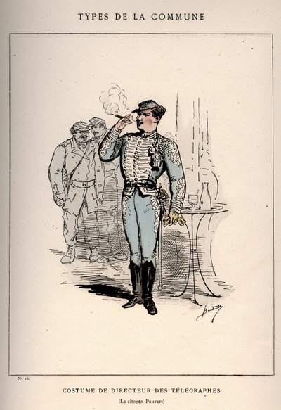 Commune of Paris: Costume of Director of Telegraphs in 