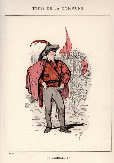 Commune of Paris: Costume of the Garibaldian in 