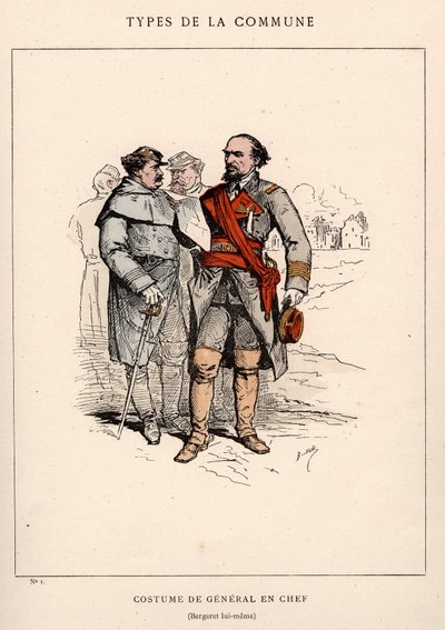 Commune of Paris: costume of GENERAL EN CHEF in 