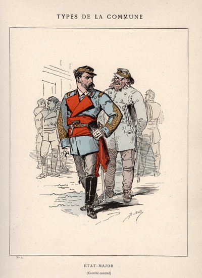 Commune of Paris: costume of ÉTAT-MAJOR in “Les Communeux” by Unbekannter Künstler