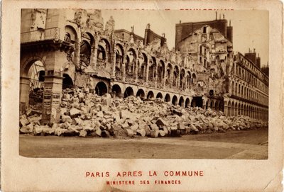 Commune of Paris (1871) Seen from the Destroyed Ministry of Finance by Unbekannt