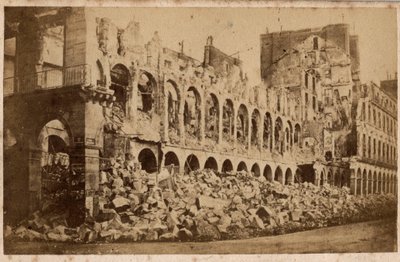 Commune of Paris (1871): View of the Ministry of Finance After the Fire of May 1871 by Unbekannt