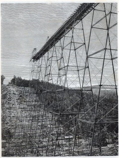 Constructing the Kinzua Viaduct by Unbekannt