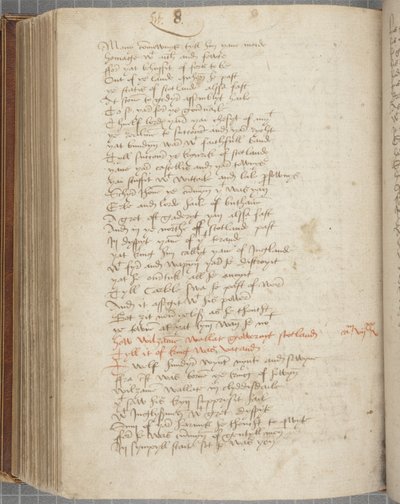 Copy of the Chronicle Andrew of Wyntoun, Fol 319 verso, c.1550 by Unbekannt