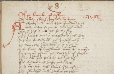 Copy of the Chronicle Andrew of Wyntoun, Fol 325 verso (detail), c.1550 by Unbekannt