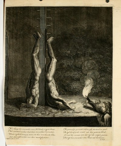 Brothers De Witt on the Groene Zoodje in The Hague (night) by Unbekannter Künstler