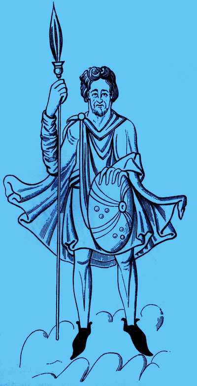 Costume of German Soldiers, 6th - 12th Century by Unbekannter Künstler