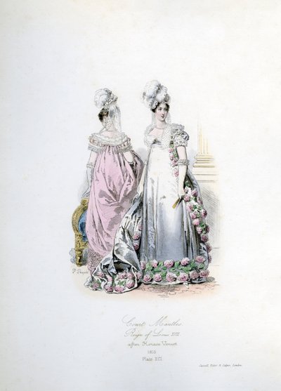 Court Mantles During the Reign of Louis XVIII by Unbekannter Künstler