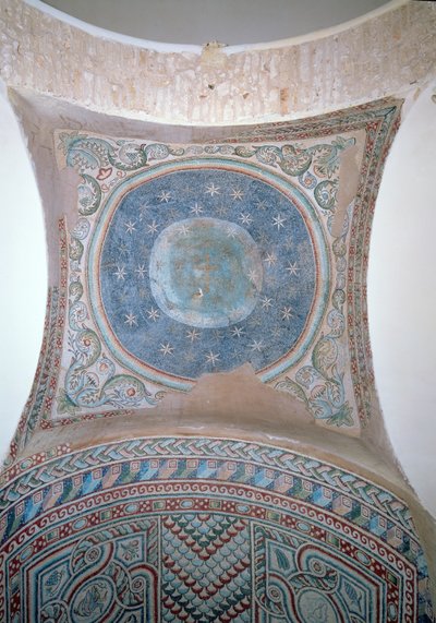 Cross set against the night sky, decoration of the cupola, 5th century by Unbekannt