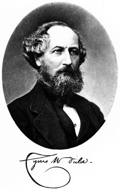Cyrus W Field, American financier and entrepreneur, c 1875 by Unbekannt